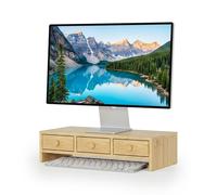 Relaxdays Supporto monitor 3 cassetti