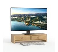 Relaxdays Supporto monitor con 2 cassetti