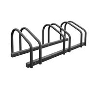 Relaxdays, Supporto per 3 Biciclette, Rastrelliera Bici in Acciaio, Portabici Larghezza Pneumatici 60 mm, Antracite