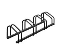 Relaxdays, Supporto per 4 Biciclette, Rastrelliera Bici in Acciaio, Portabici Larghezza Pneumatici 60 mm, Antracite