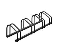Relaxdays, Supporto per 4 Biciclette, Rastrelliera Bici in Acciaio, Portabici Larghezza Pneumatici 60 mm, Antracite