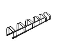 Relaxdays, Supporto per 6 Biciclette, Rastrelliera Bici in Acciaio, Portabici Larghezza Pneumatici 60 mm, Antracite