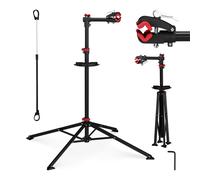 Relaxdays Supporto per Bicicletta, Stand Tripode per Riparazione, Manutenzione B