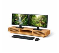 Relaxdays Supporto per monitor 3 scomparti