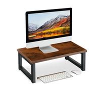 Relaxdays Supporto per monitor dal look industrial