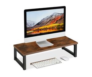 Relaxdays Supporto per monitor dal look industrial