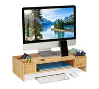 Supporto per monitor 15 kg Bambù Rialzo per schermo Rialzo per computer 4 kg
