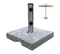 Relaxdays Supporto per ombrellone Quadrato Grigio