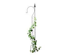 Relaxdays Supporto per Piante Rampicanti da Giardino, HxL: 145x27cm, Traliccio di Sostegno per Edera e Rose, Ferro, Nero