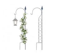 Relaxdays Supporto rampicanti Set da 2, Arco in Metallo autoportante, HxB 116x28 cm, Nero