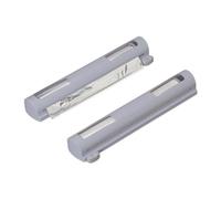 Relaxdays Taglia Pellicola da Cucina, Set da 2 Porta Rotoli di Plastica & Alluminio, Dispenser con Taglierina, Grigio