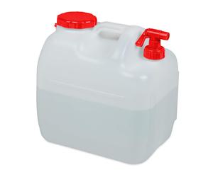 Relaxdays Tanica con Rubinetto, Coperchio a Vite del Contenitore, per Acqua Pota