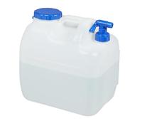 Relaxdays Tanica con Rubinetto, Coperchio a Vite del Contenitore, per Acqua Potabile, Volume 23 L, Senza BPA, Bianco
