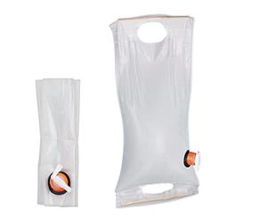 Relaxdays Tanica d’Acqua da 10 l, Contenitore Pieghevole, con Valvola, Rubinetto Portatile Campeggio, PVC, Trasparente