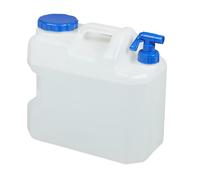 Relaxdays Tanica con Rubinetto, Coperchio a Vite del Contenitore, per Acqua Potabile, Volume 18 L, Senza BPA, Bianco