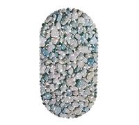 Relaxdays, Naturale Tappetino Antiscivolo per Vasca da Bagno, Tappeto, con Ventose, Lavabile, Dimensioni LxP: 36 x 68 cm, 1 pz