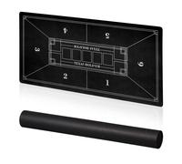 Relaxdays Tappetino copritavolo da poker 120x60 cm