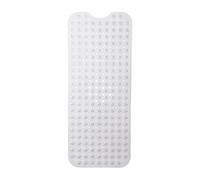 Relaxdays Tappetino da vasca con ventose, in PVC, trasparente | Per bambini e adulti, LxP: 97x39 cm, antiscivolo