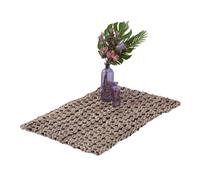 Tappetino iuta 60x90 beige nero tappeto guida corridoio camera salotto cucina