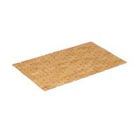 Relaxdays Tappetino in bambù da Bagno, LxP: 70 x 42 cm, Tappeto Antiscivolo per Doccia e Vasca, Arrotolabile, Naturale