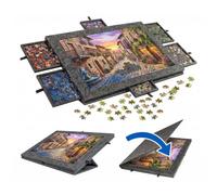 Relaxdays Feltro puzzle, 6 cassetti