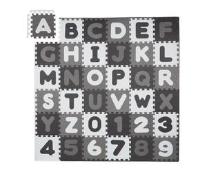 Relaxdays Tappetino puzzle con lettere e numeri