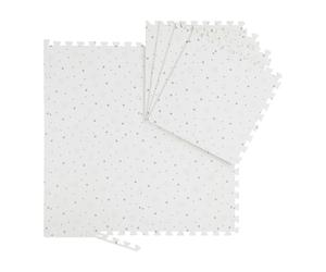 Relaxdays Tappetino puzzle motivo stelle e pois