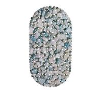 Relaxdays, Naturale Tappetino Antiscivolo per Vasca da Bagno, Tappeto, con Ventose, Lavabile, Dimensioni LxP: 36 x 68 cm, 1 pz