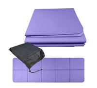 Relaxdays Tappetino yoga pieghevole 6 mm