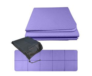 Relaxdays Tappetino yoga pieghevole 6 mm