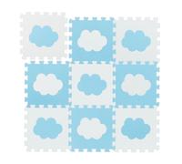 Relaxdays Tappeto a puzzle in 18 parti con nuvole