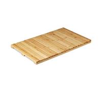 Relaxdays Tappeto in Bambù, Antiscivolo, Igienico, Resistente all’Umidità, per Doccia & Vasca, 40x65 cm, Legno naturale