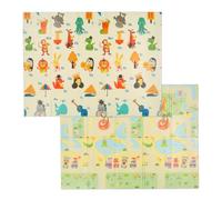 Relaxdays Tappeto pieghevole da gioco a tema zoo