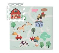 Relaxdays Tappeto puzzle a tema fattoria