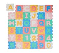 Relaxdays Tappeto puzzle ABC e numeri per bambini