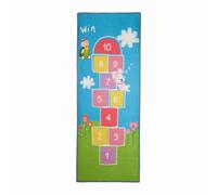 Relaxdays Tappeto per bambini Gioco della Campana, puzzle antiscivolo 180x70 cm colorato