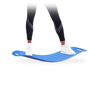 Relaxdays Tavoletta propriocettiva, balance board allenamento total body tavola XL resistente fino a 150 kg blu