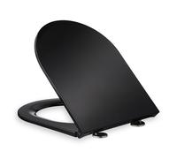 Tavoletta wc con chiusura ammortizzata Copriwater ammortizzato 150 kg Nero
