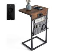 Relaxdays Tavolino con ricarica USB