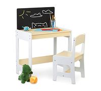Tavolino bambini Set tavolo e sedia 40 kg MDF Tavolo per bambini Beige 8 kg