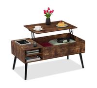 Tavolino Divano Tavolo Ripiano Apribile Table Caffè sollevabile 46x100x50 cm