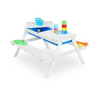 Relaxdays Tavolino da picnic per bambini in legno
