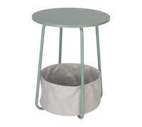 Tavolino Laterale Salotto Tavolo Caffè Rotondo Divano Soggiorno Cestino 50x40 cm