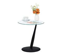 Tavolino rotondo in vetro Tavolo laterale 4,3 kg Tavolino da caffè 5 kg