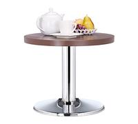 Relaxdays Tavolino da Salotto Rotondo, HxD: 41 x 50 cm, Decorativo, per Bambini, Marrone