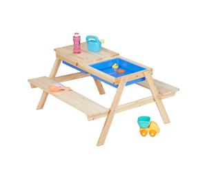 Relaxdays Tavolino e panche da picnic per bambini