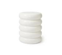 Relaxdays Tavolino e Sgabello, Bubble Design, complemento d'arredo Soggiorno, HxD: 45 x 31 cm