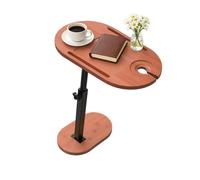 Relaxdays Tavolino laterale in bambù regolabile