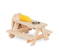 Relaxdays Tavolino mangiatoia per scoiattoli