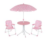 Relaxdays Tavolo per bimbi con ombrellone e sedie